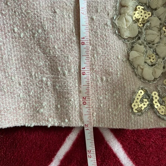 Boston Proper Pink Floral Embellished Blazer - Picture 9 of 10